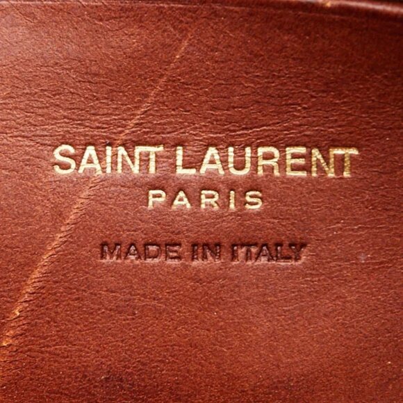 Yves Saint Laurent Natural Raffia and Calfskin Leather Toy Monogram Cabas Bag - Picture 11 of 12